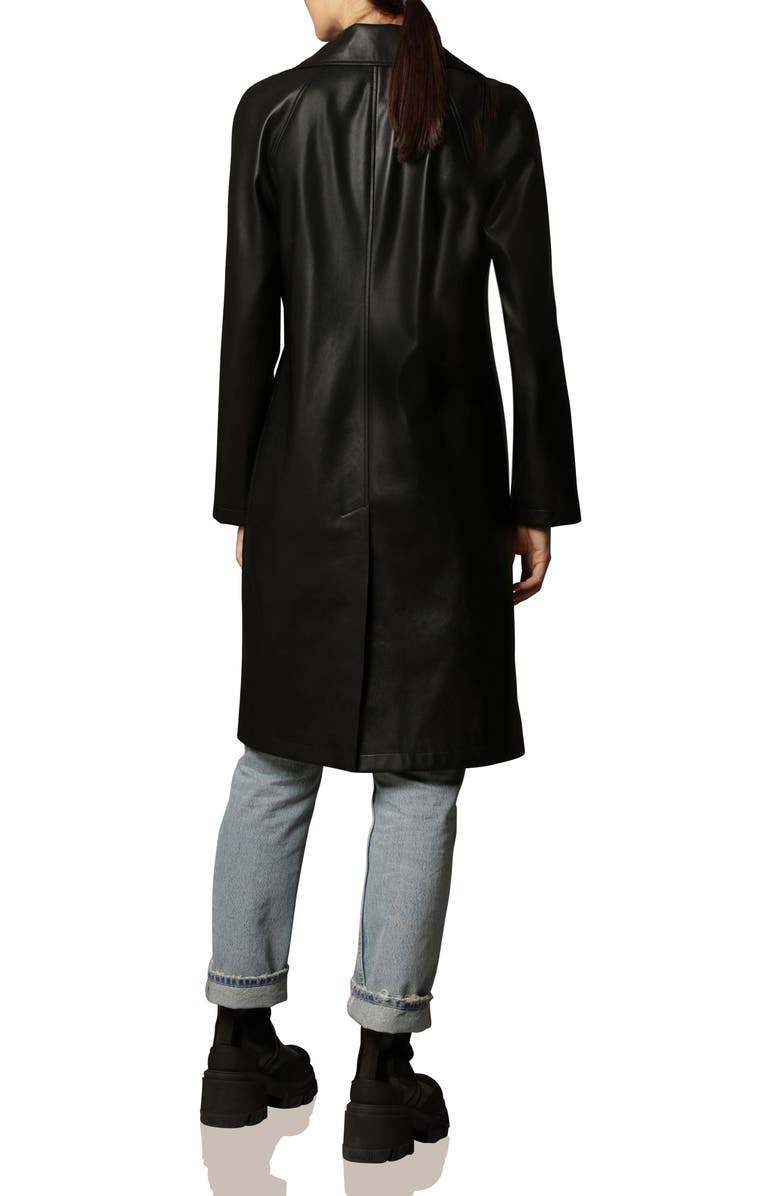 Avec Les Filles Faux Leather Topper Coat, Alternate, color,