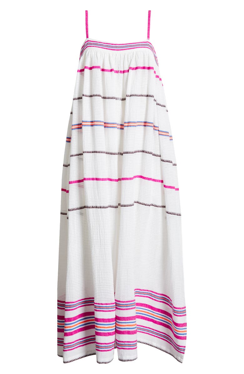 lemlem Eda Stripe Cover-Up Sundress, Alternate, color, Zelele Orchid