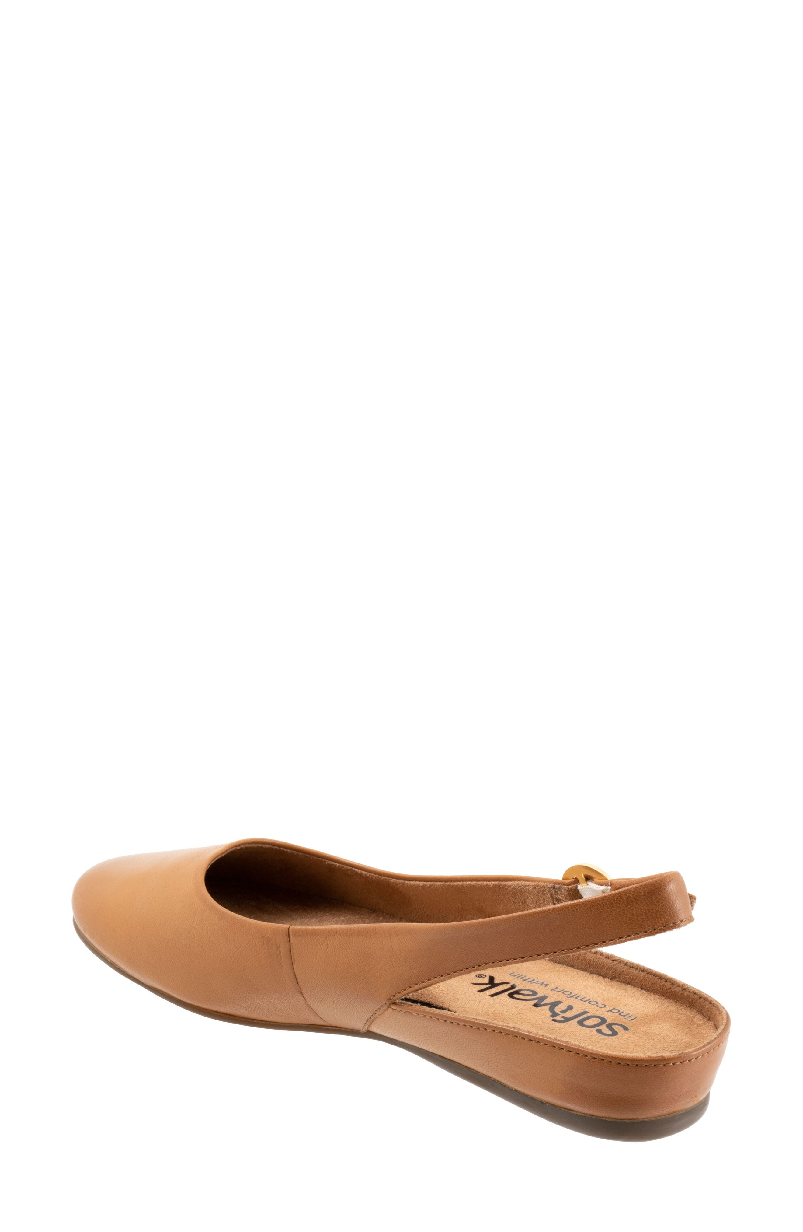 Sandy Slingback Flat, Alternate, color, LUGGAGE