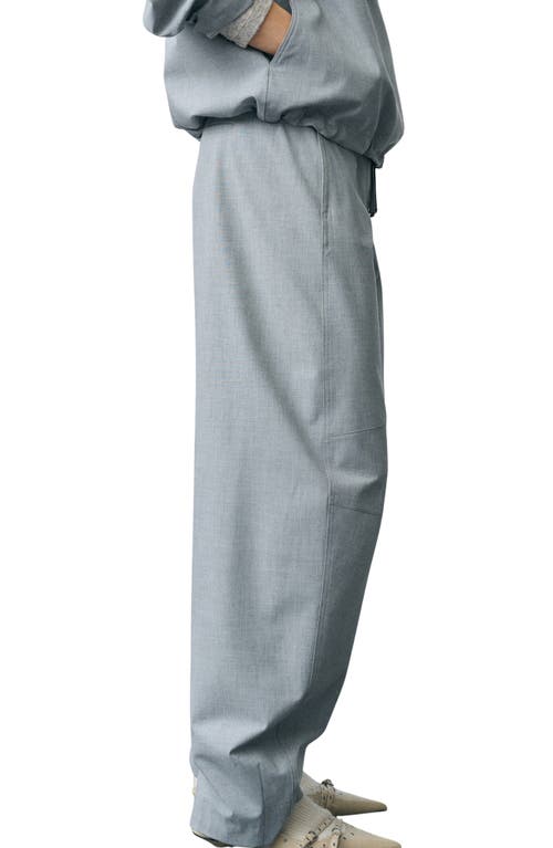 MANGO MANGO BARILE BARREL LEG DRAWSTRING PANTS