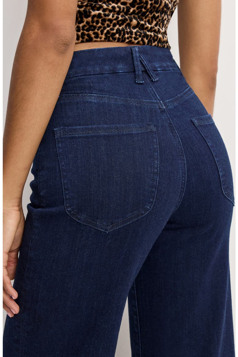 Good Waist High Waist Palazzo Jeans, Alternate, color, INDIGO1153