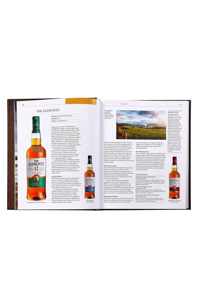 Graphic Image Whiskey Opus The Definitive Guide to the World's Greatest Whiskey Distilleries Leather Edition, Alternate, color, Brown