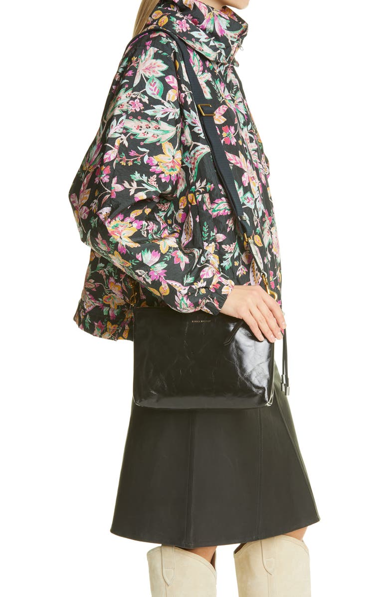 Isabel Marant New Nessah Leather Crossbody Bag, Alternate, color,