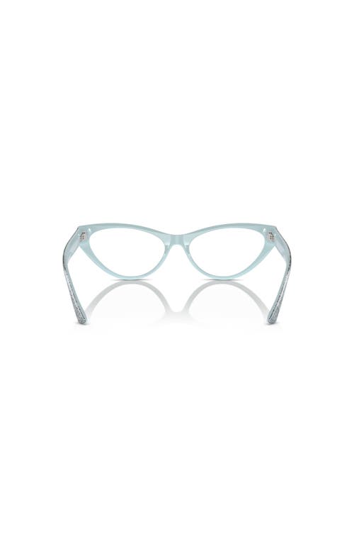 Jimmy Choo 55mm Cat Eye Optical Glasses In Blue