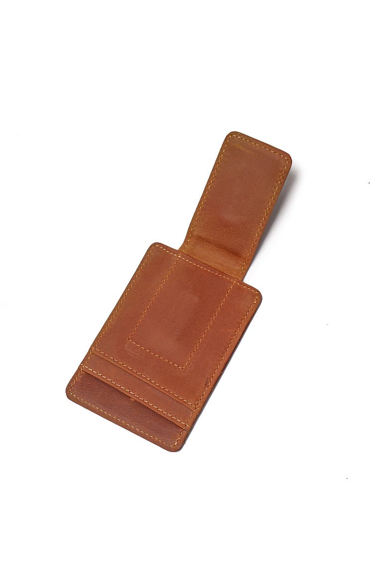 The Walden | Handmade Leather Front Pocket Wallet with Money Clip, Alternate, color, Brown