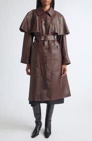 Sea NY Caitlin Leather Trench Coat