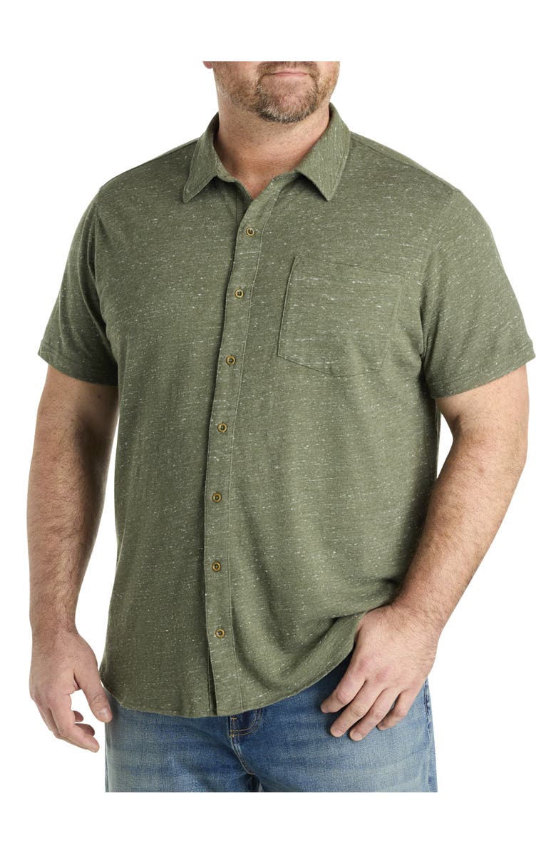 Lucky Brand Jeans Big & Tall Knit Sport Shirt, Main, color, Thyme