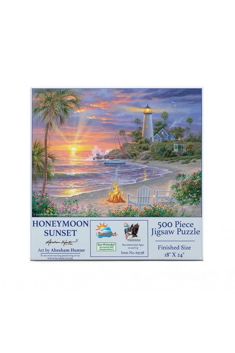 Honeymoon Sunset 500 piece Jigsaw Puzzle for Adults, Alternate, color, Multicolor