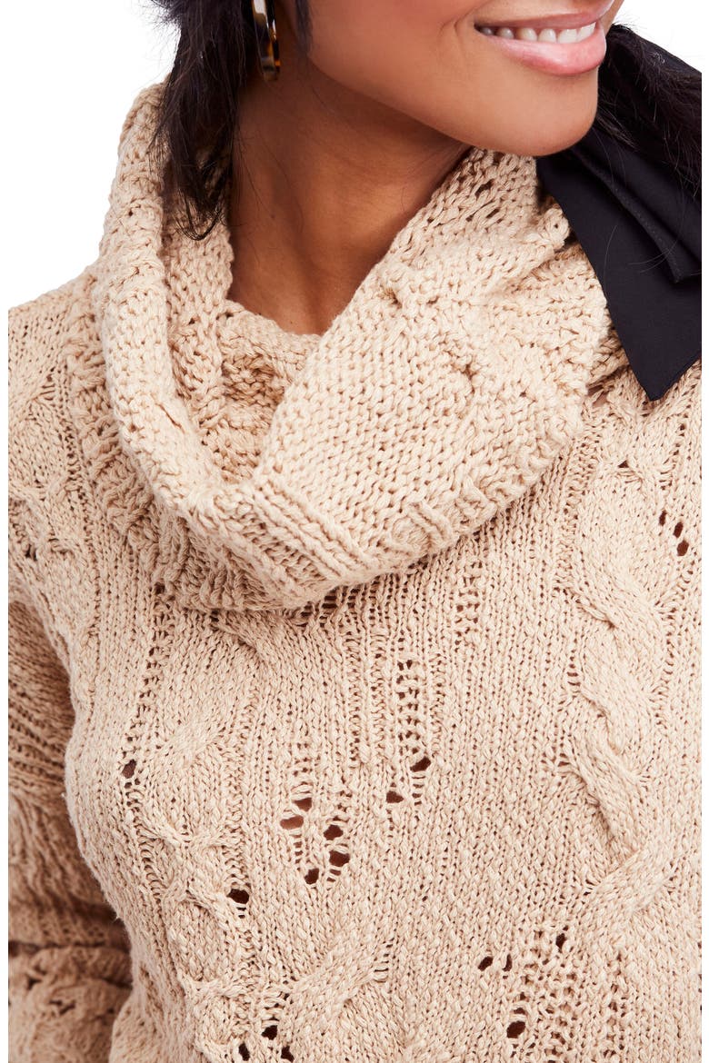 Shades of Dawn Crop Sweater, Alternate, color, IVORY