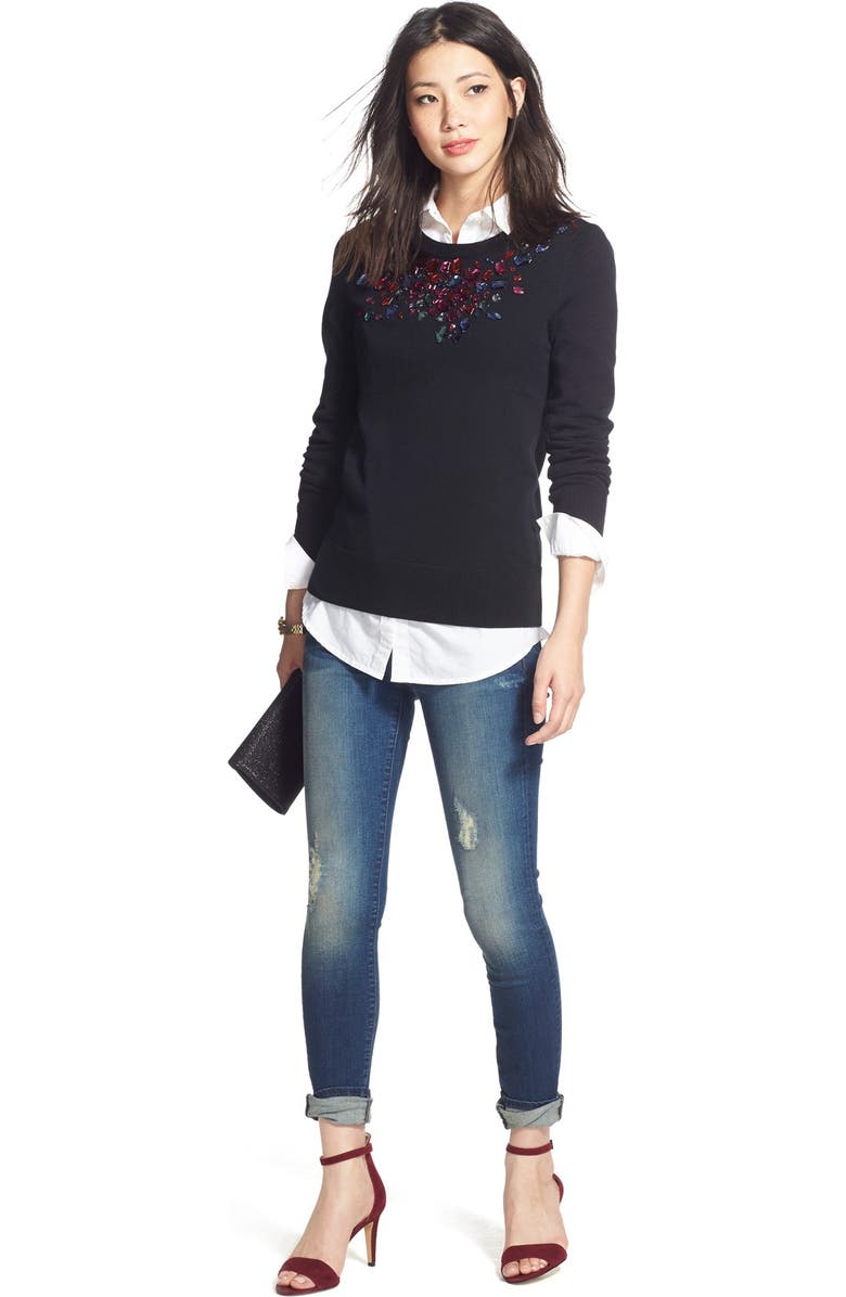 Glint Metallic Envelope Clutch, Alternate, color,