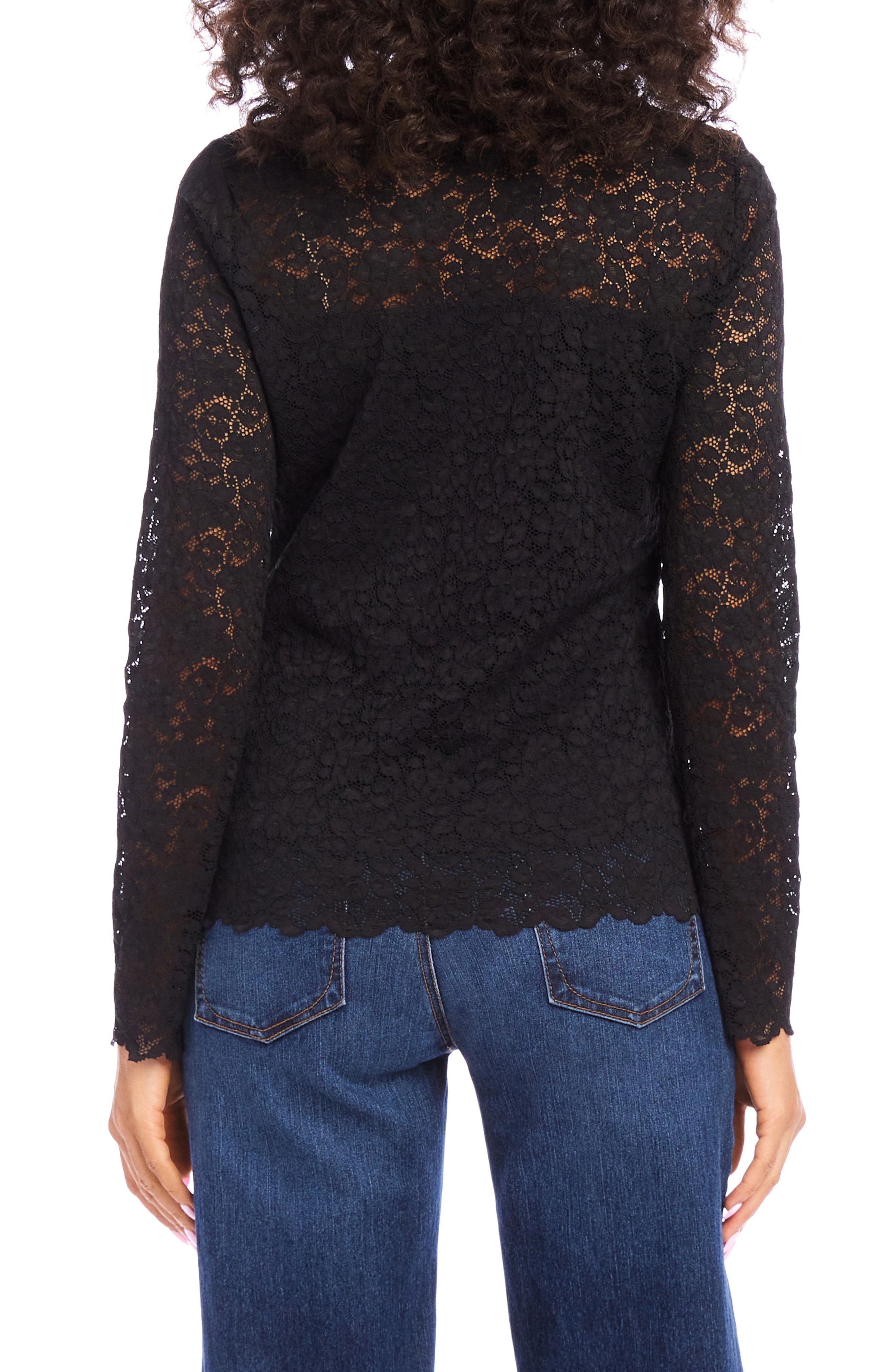 Scalloped Lace Top - image 2