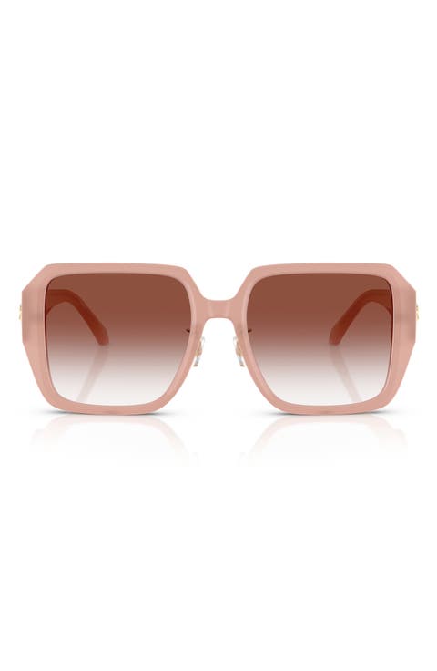 56mm Gradient Square Sunglasses