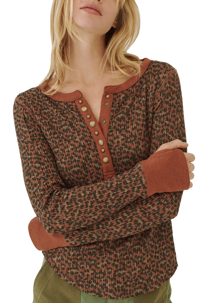 Everest Thermal Henley, Main, color, LEOPARD COMBO