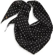 Lele Sadoughi Picot Trim Triangle Scarf