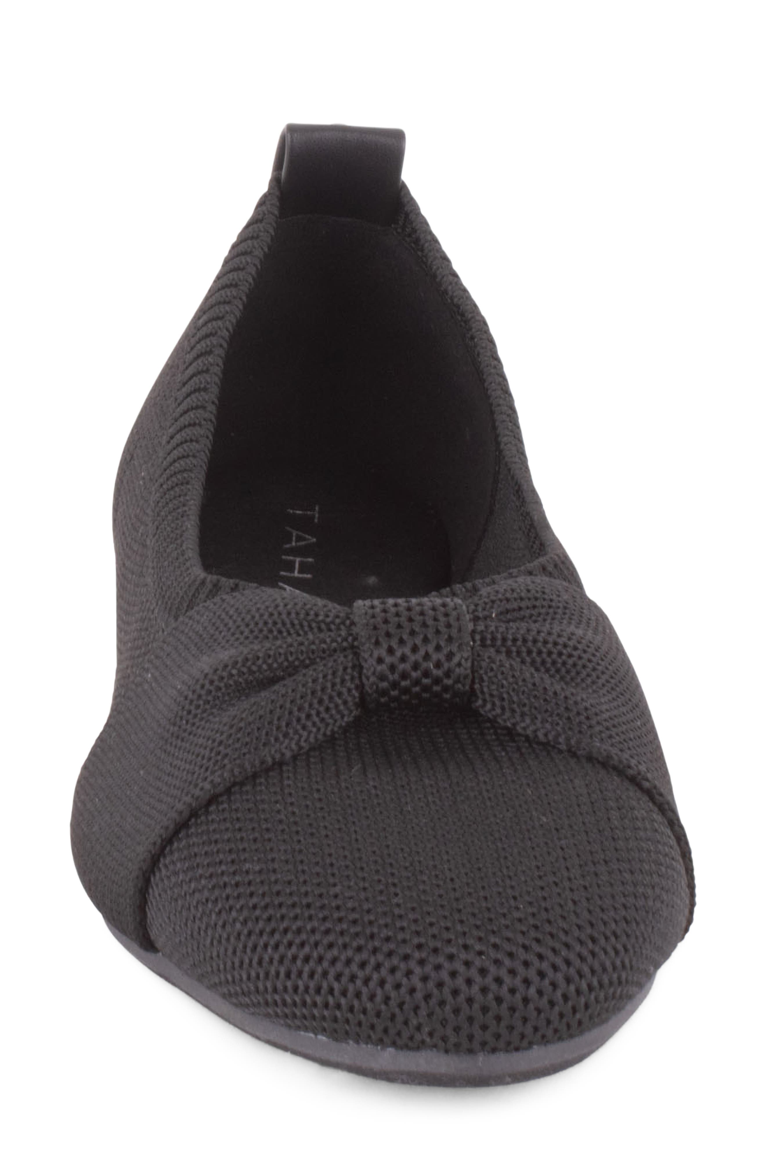 Tahari Manchester Ballet Flat, Alternate, color, Black