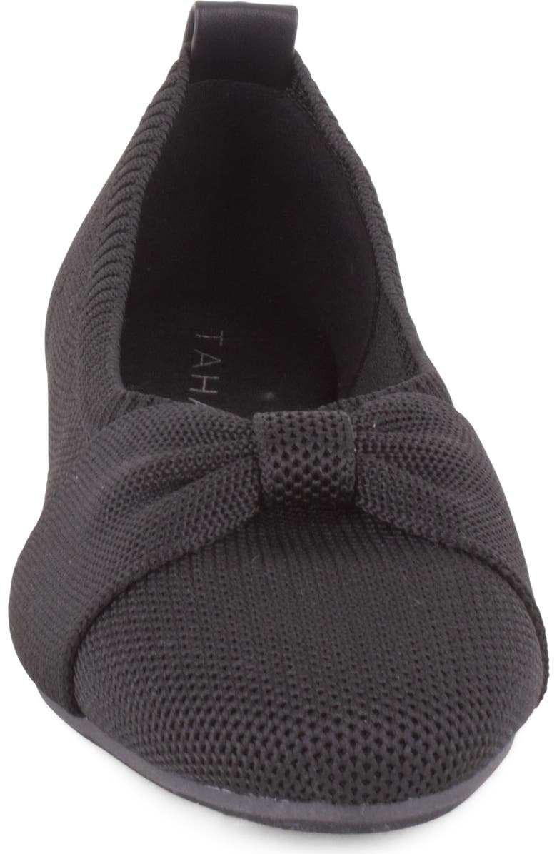 Tahari Manchester Ballet Flat, Alternate, color, Black