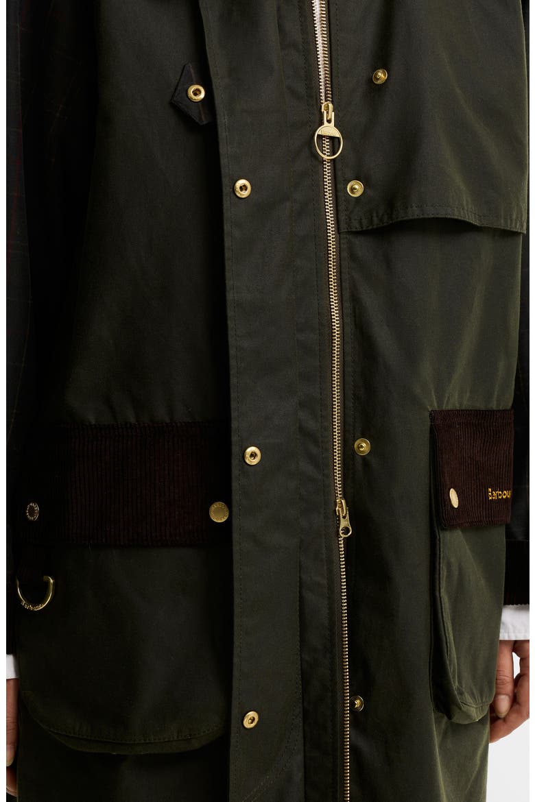 Kirklees Waxed Cotton Jacket, Alternate, color, FERN/ CLASSIC/ SHADOW CLASSIC