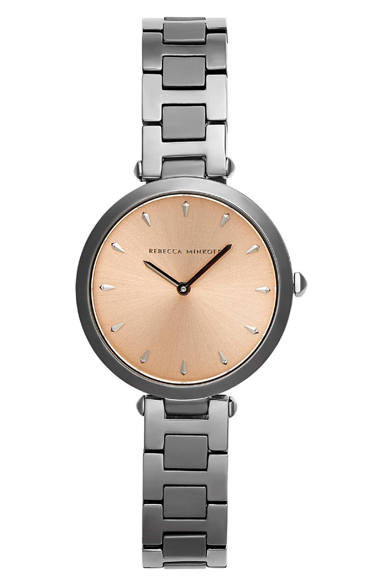 Rebecca Minkoff T-Bar Bracelet Strap Watch, 33mm, Main, color, 
