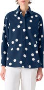 Akris punto Polka Dot Cotton Poplin Button-Up Shirt