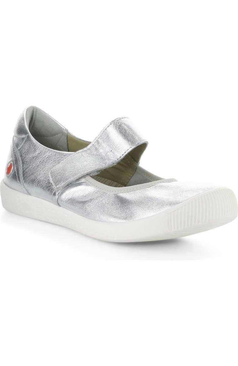 Softinos by Fly London Igla Mary Jane Sneaker, Main, color, Silver