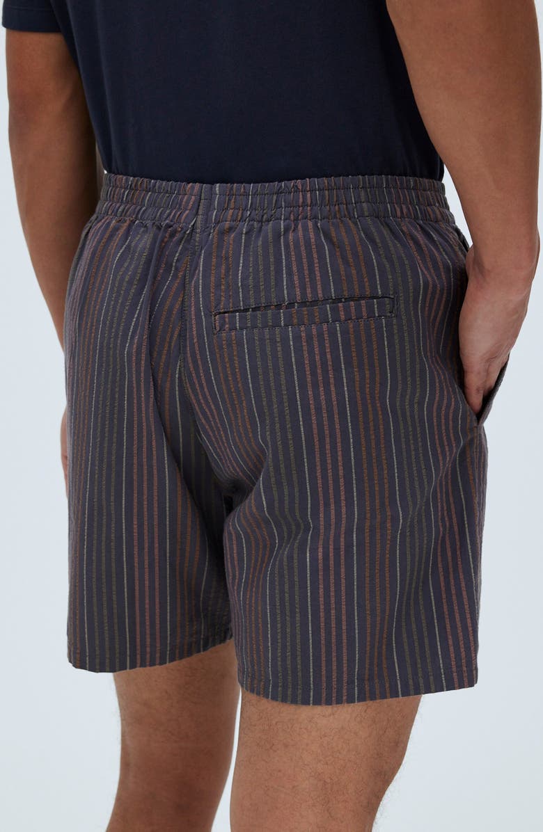Madewell Everywear Stripe Seersucker Shorts, Alternate, color,