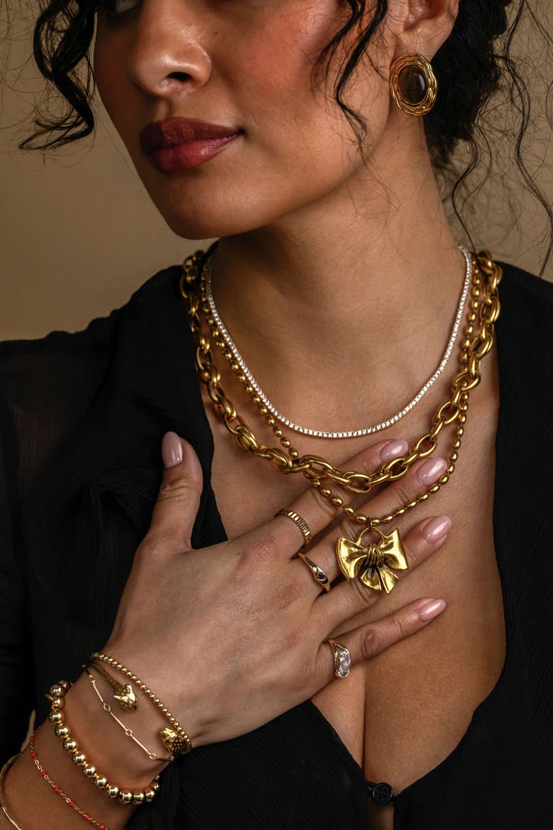 Regency Necklace, Alternate, color, Gold