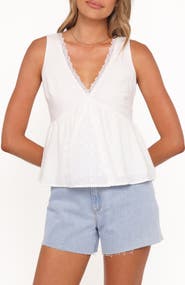 Petal & Pup Aminta Eyelet Lace Sleeveless Top