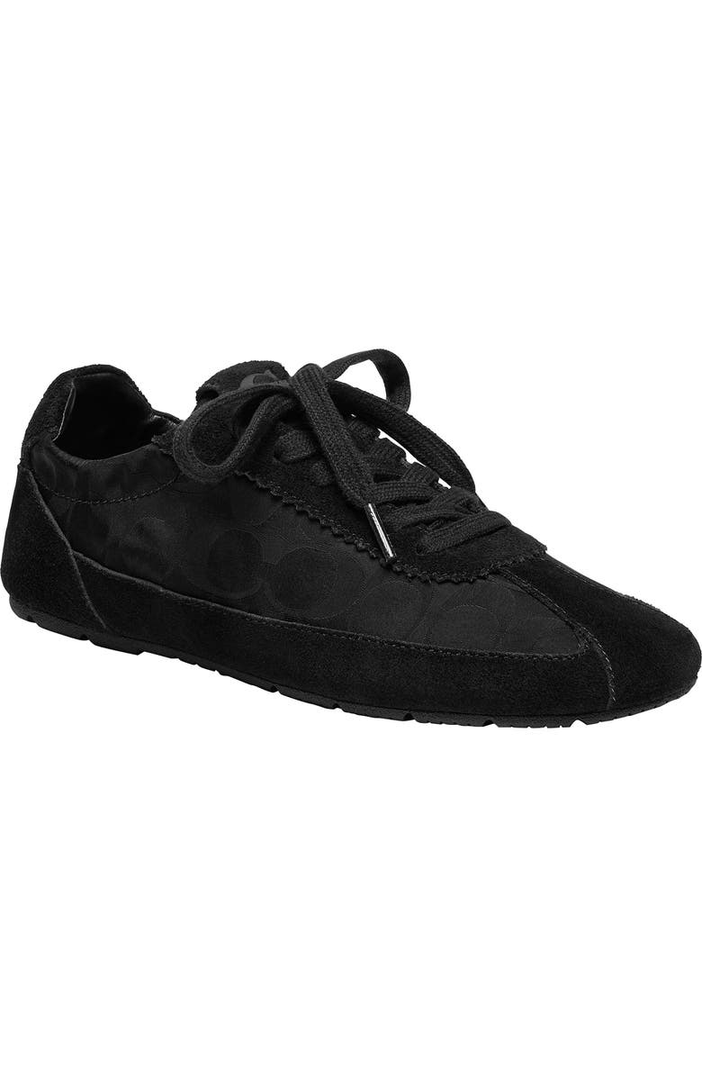 COACH Monogram Low Top Sneaker, Main, color, Black