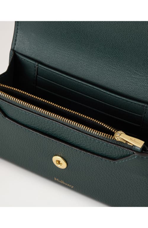 Mulberry Snap Leather Wallet In Green