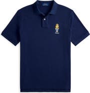 Polo Ralph Lauren Classic Fit Polo Bear Cotton Mesh Polo