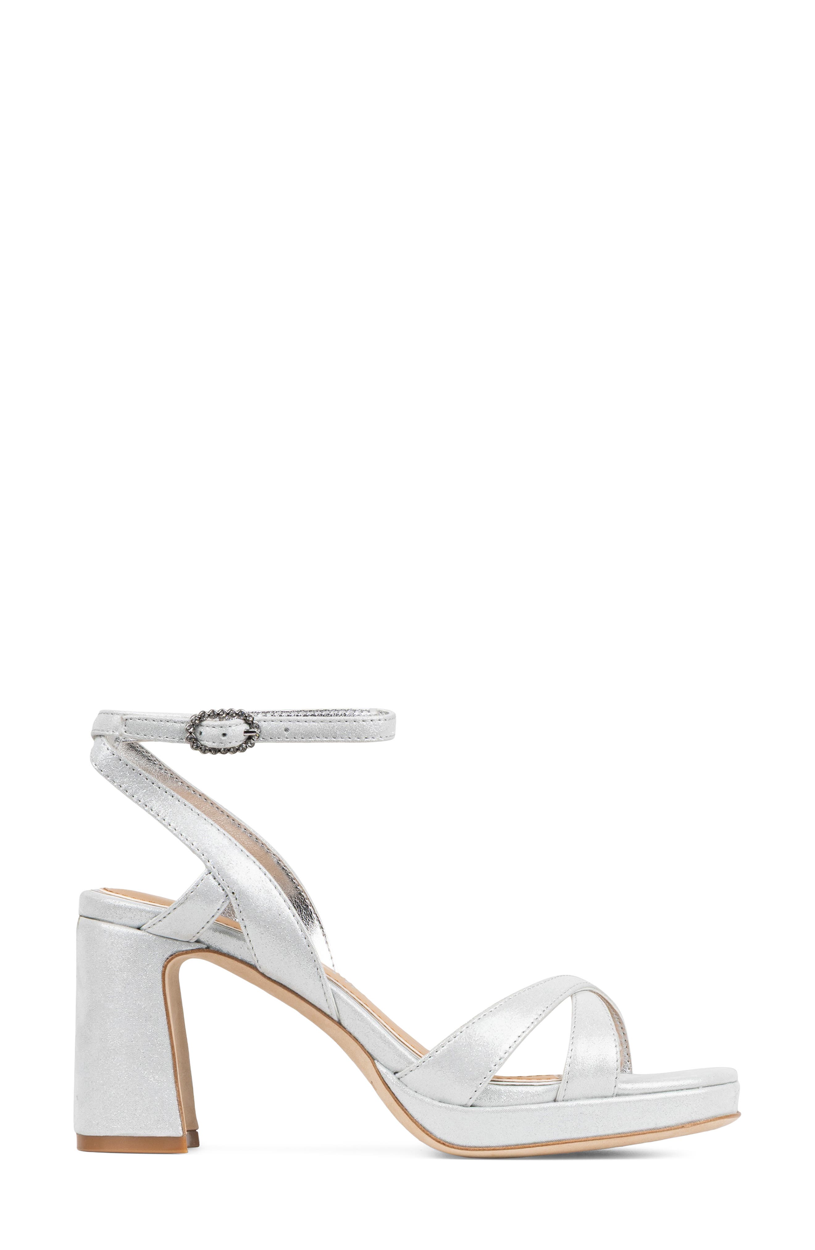 Pheebee Platform Sandal, Alternate, color, SILVER