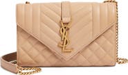 Saint Laurent Small Envelope Chain Strap Leather Shoulder Bag
