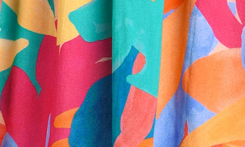La Blanca Fantasy Resort Halter Midi Dress In Multi Color In Multi
