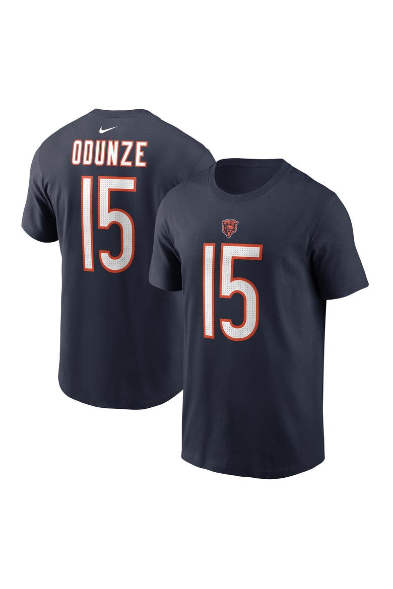Men's Nike Rome Odunze Navy Chicago Bears 2024 NFL Draft First Round Pick Name & Number T-Shirt, Main, color, Navy