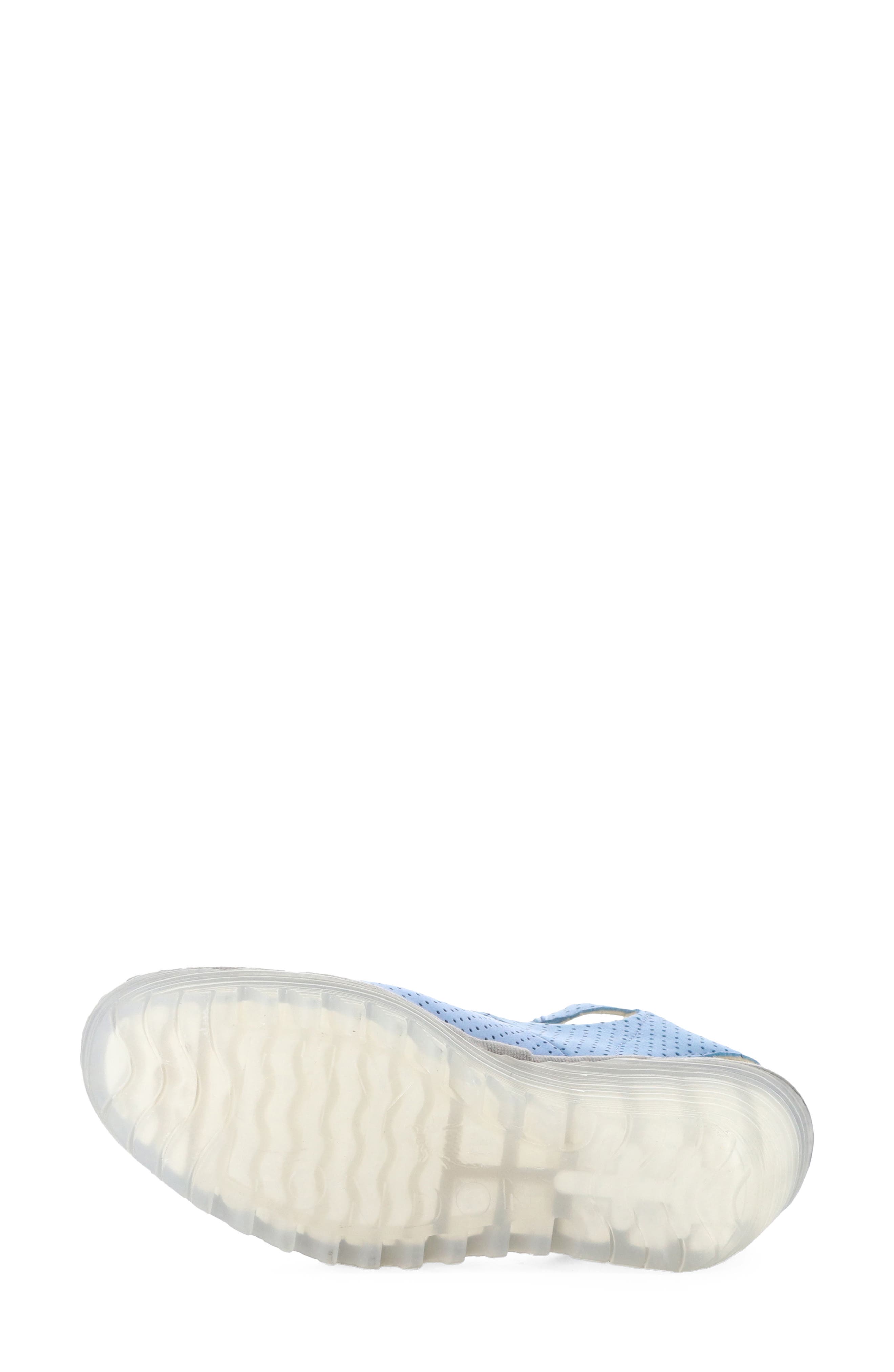 'Yala' Perforated Leather Sandal, Alternate, color, LIGHT BLUE