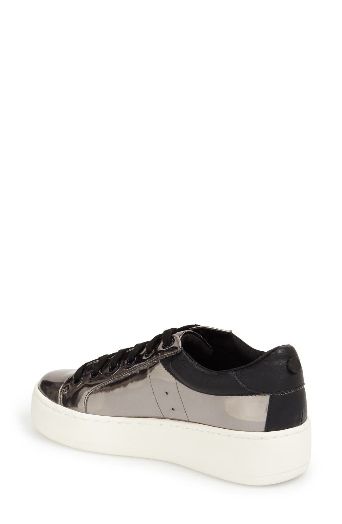 Steve Madden Bertie Metallic Platform Sneaker, Alternate, color, 