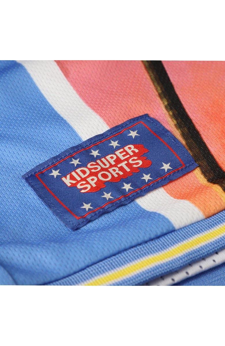 NBA X KIDSUPER Unisex NBA & KidSuper Studios by Fanatics Blue Miami Heat Hometown Shorts, Alternate, color, Blue