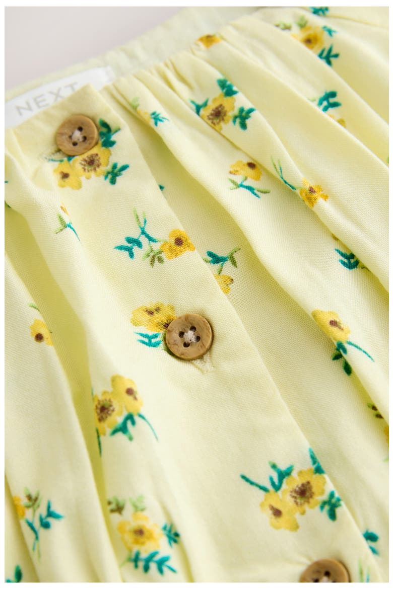 Kids' Floral Puff Sleeve Sundress, Alternate, color, YELLOW