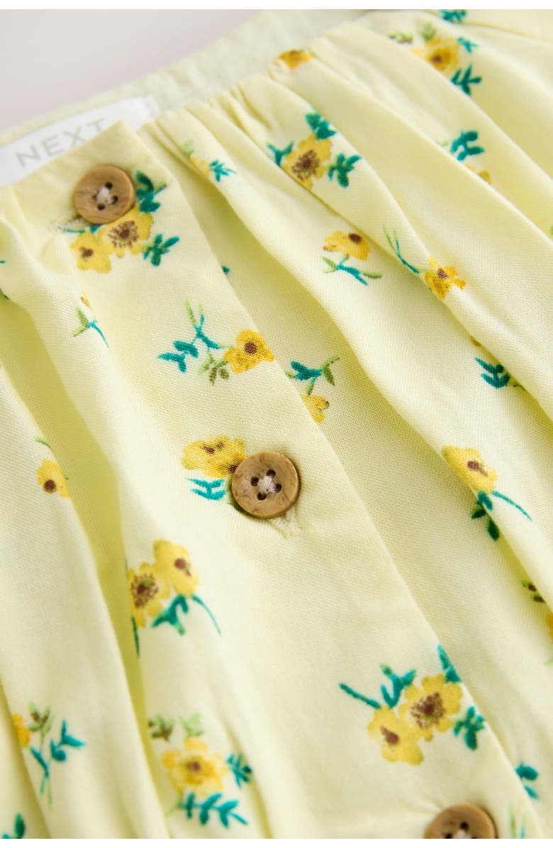 NEXT Kids' Floral Puff Sleeve Sundress, Alternate, color, Yellow