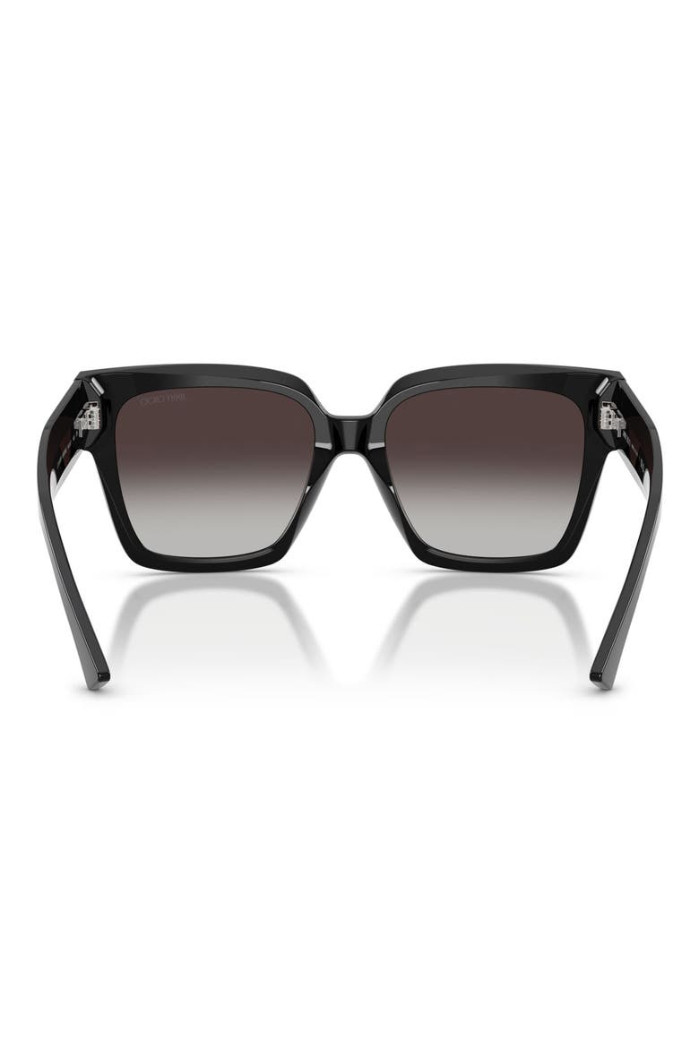 54mm Gradient Square Sunglasses, Alternate, color, BLACK / GRADIENT GRAY