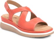 Comfortiva Amethyst Slingback Platform Wedge Sandal