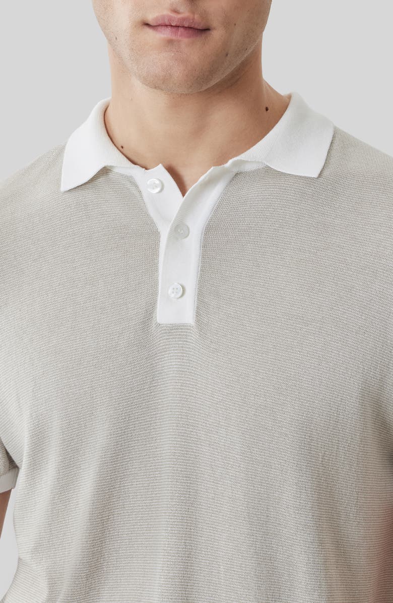 Robert Barakett Jorren Polo Sweater, Alternate, color, Moonstruck