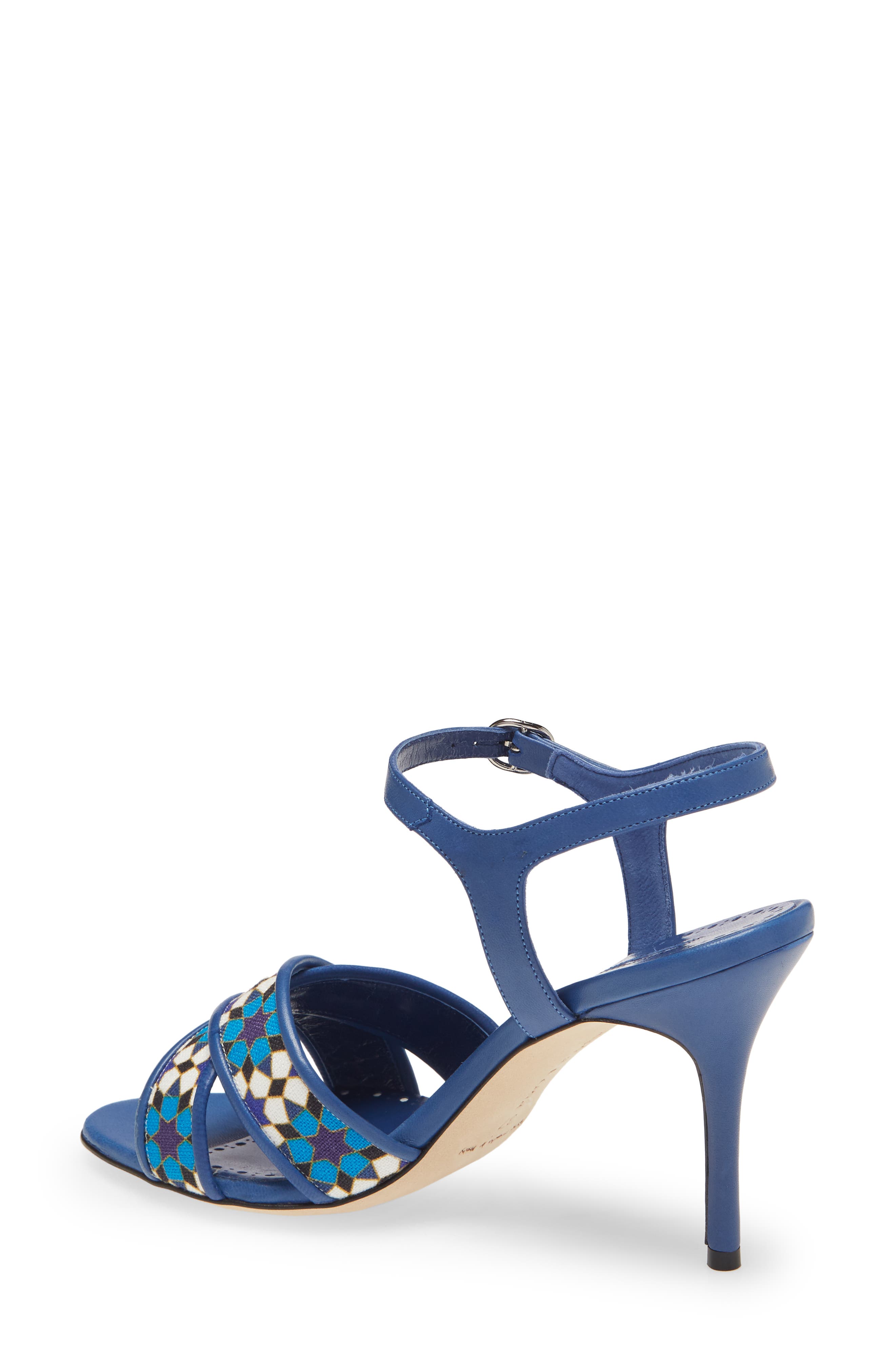 Manolo Blahnik Talitha Crisscross Sandal, Alternate, color, 