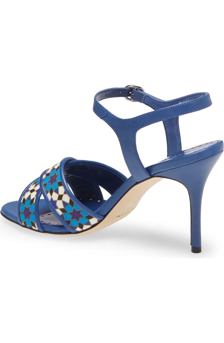 Manolo Blahnik Talitha Crisscross Sandal, Alternate, color,