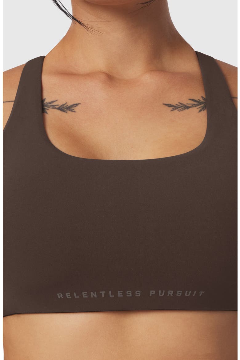 Lycra Hybrid Sports Bra, Alternate, color, Dark Earth