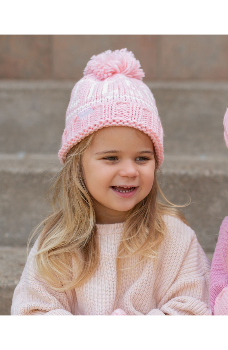 Bits & Bows Lil Sis Bobble Hat, Alternate, color, Pink