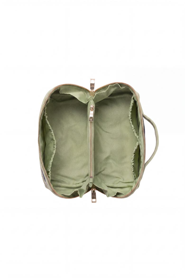 Wild Orcas Open Flat Makeup Bag, Alternate, color, Celadon