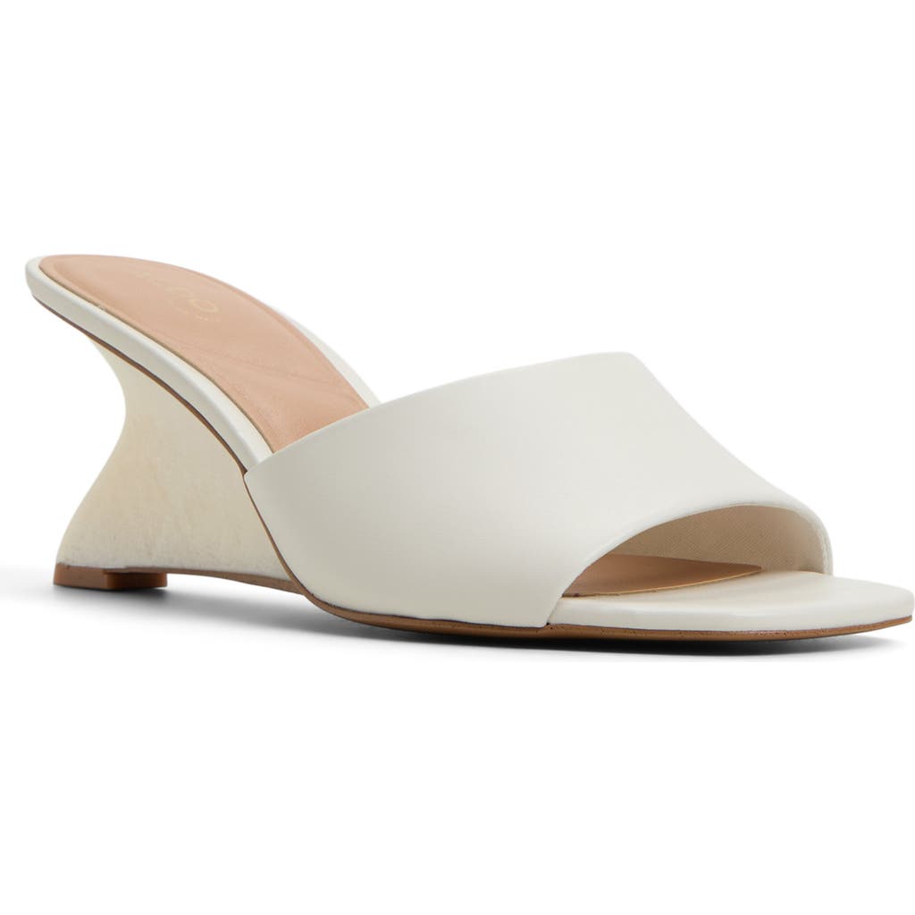 Aldo Fiala Wedge Sandal In White