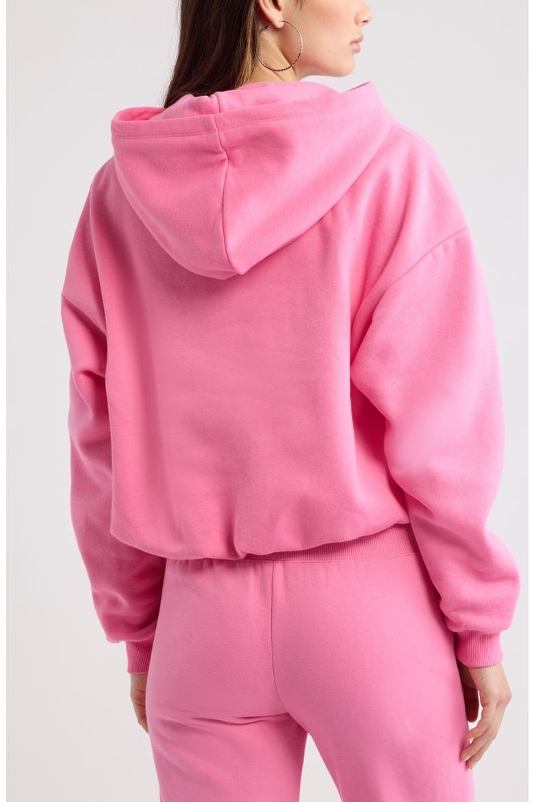 Bubble Hoodie, Alternate, color, PINK AURORA