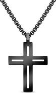 EDFORCE Men's Cut-Out Cross Necklace
